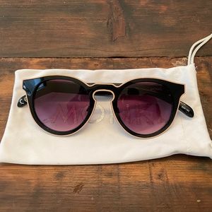 MONKI Black and Gold Sunglasses